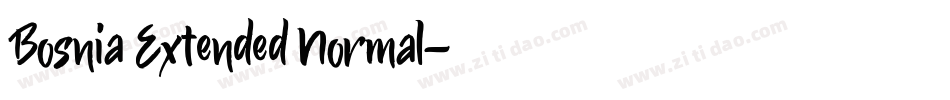 Bosnia Extended Normal字体转换